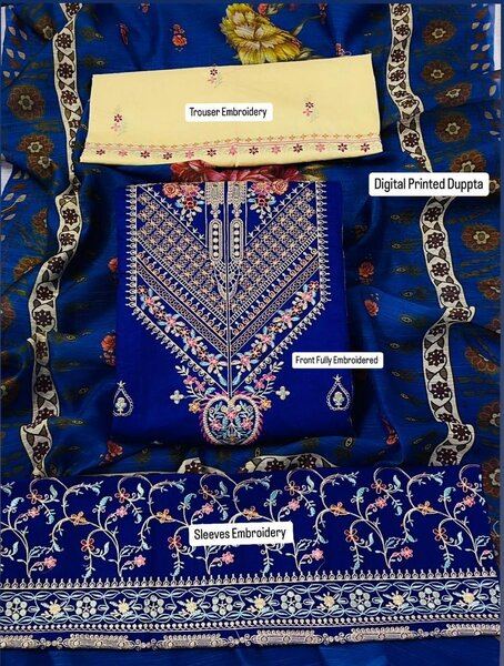 Printed lawn suit