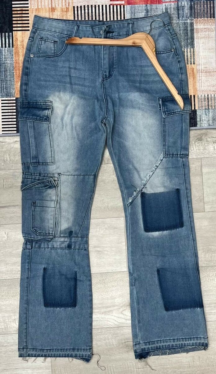 Jeans homme patchwork moderne