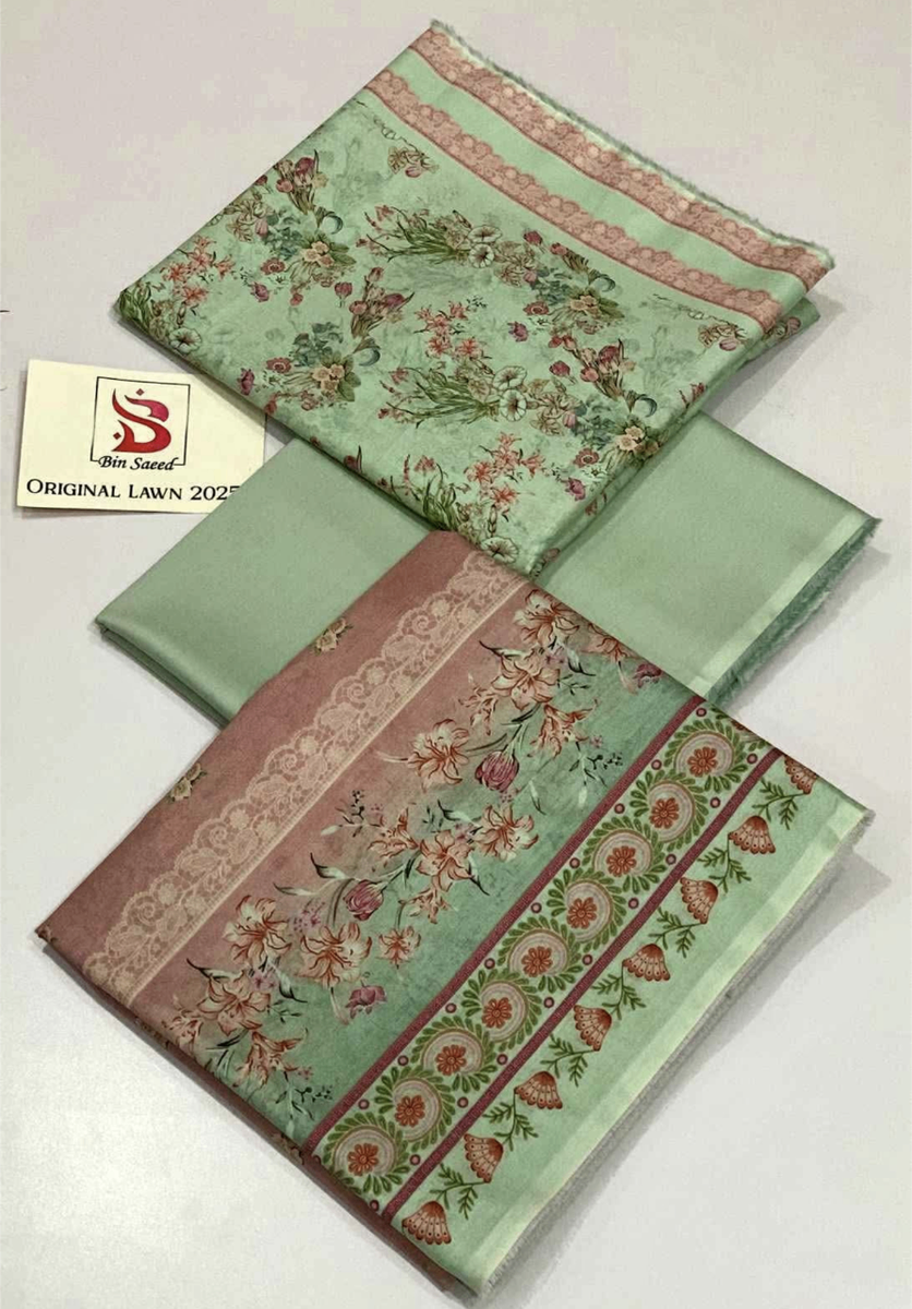 3 Piece lawn suit