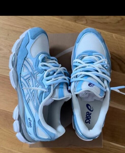 Baskets Femme Asics Bleu et Blanc