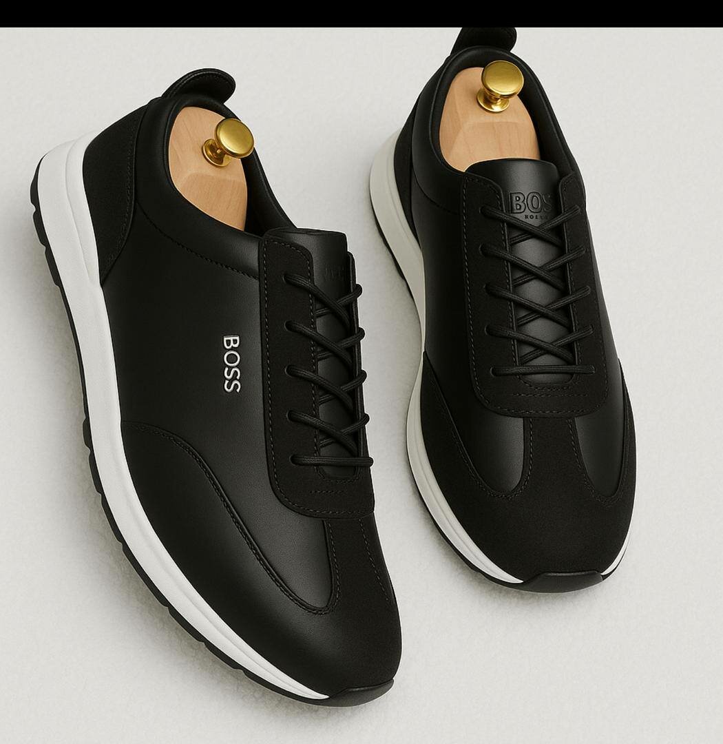Baskets noires élégantes homme