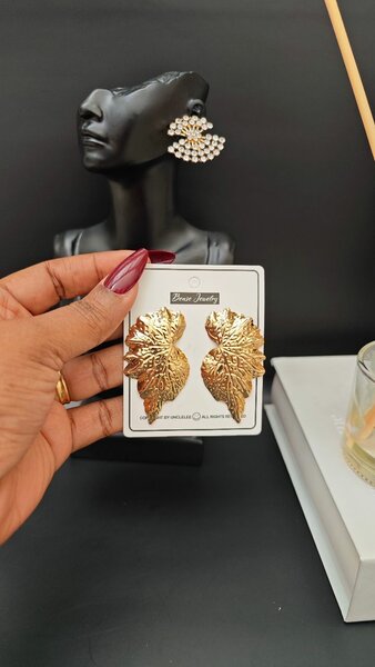 Boucles d'oreilles dorées