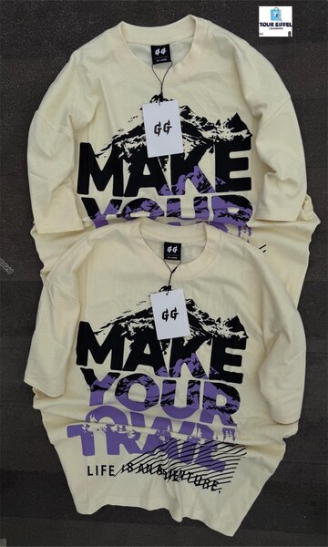 T-shirt homme imprimé montagne