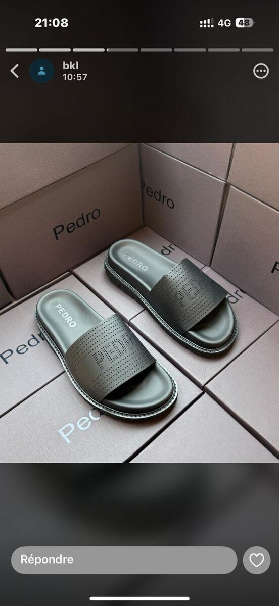Claquettes confort Pedro