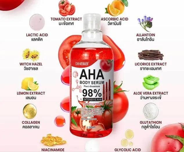 Body serumAHA et tomate
