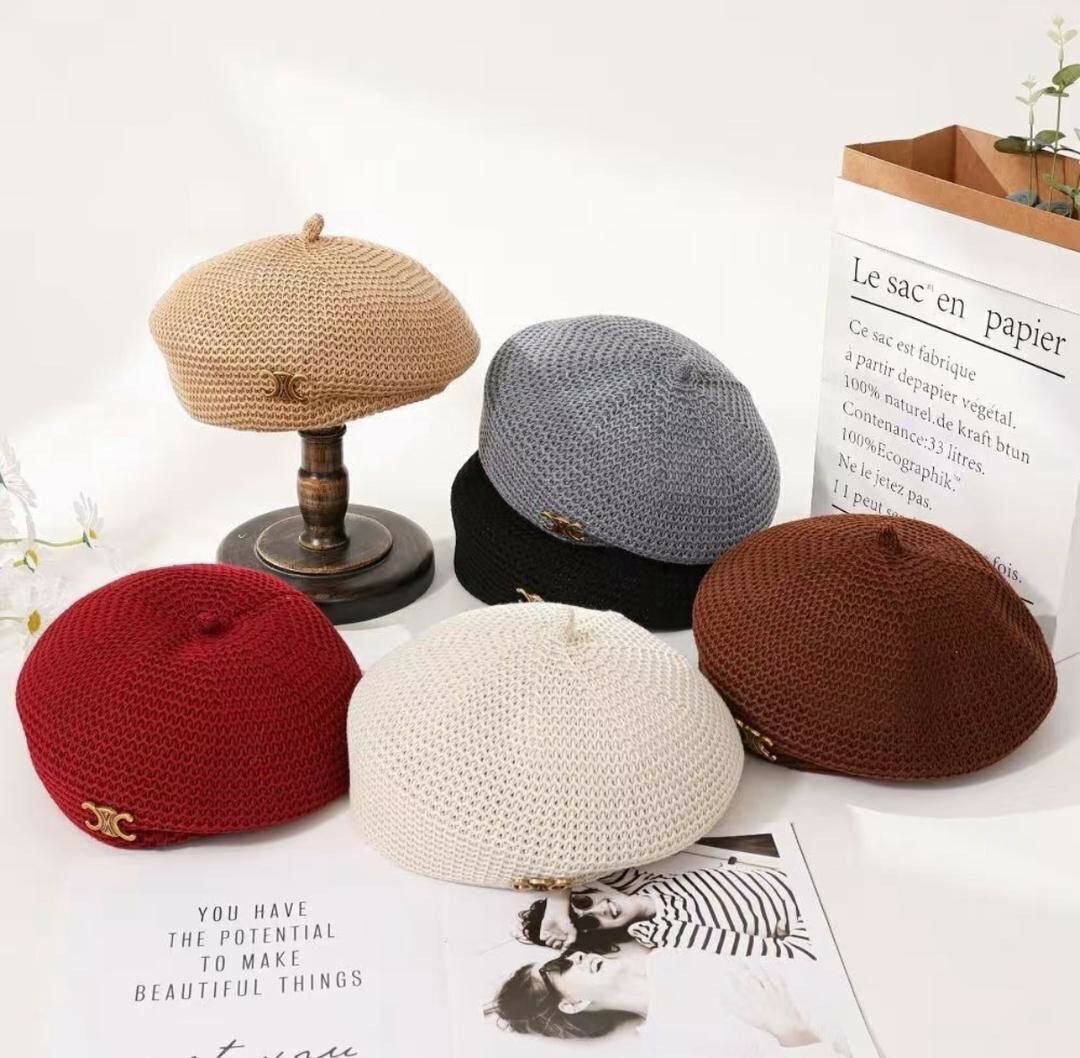 Béret en tricot élégant