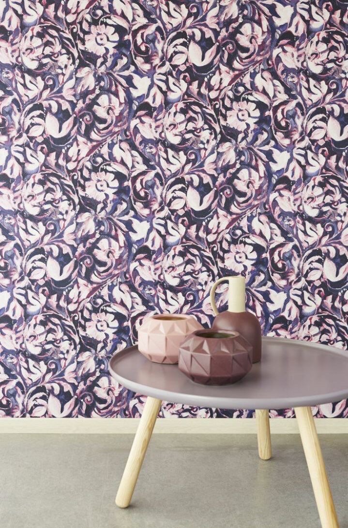 Papier peint floral luxueux