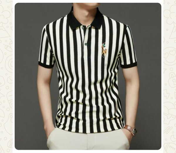 Polos Rayés Homme Élégant