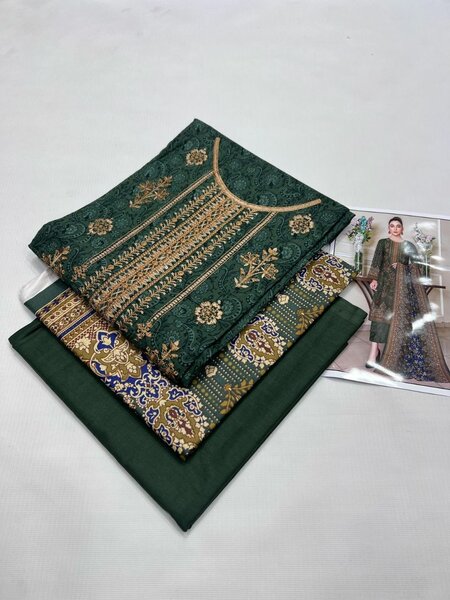 Printed lawn suit