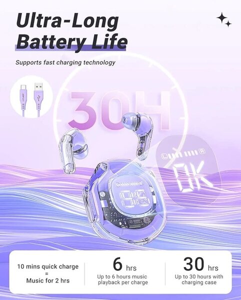 Earbuds crystal T8