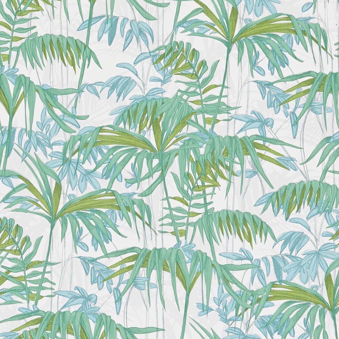 Papier peint tropical en feuilles