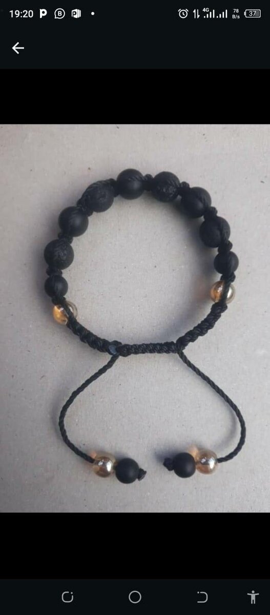 Bracelet tressé noir élégant
