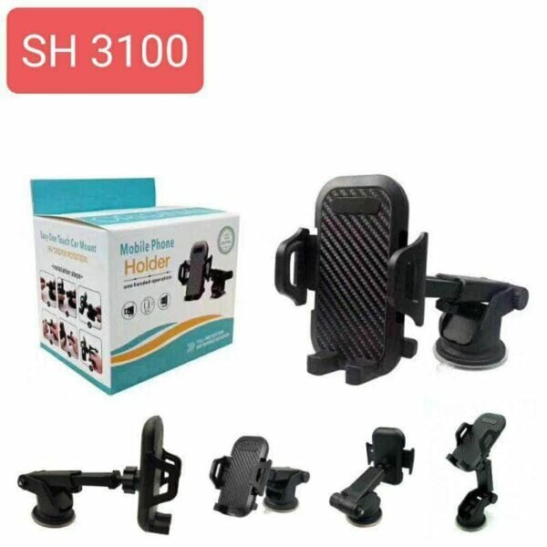 Mobile Phone Holder Easy One Touch Car Mount 360 Degree Rotation