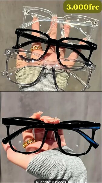 Lunettes tendance transparents