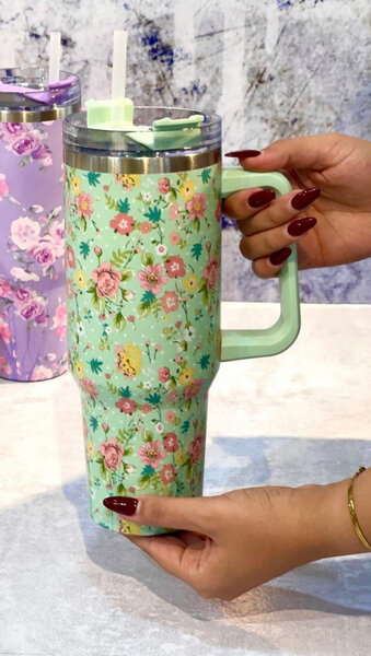 Tasse Isotherme à Fleurs 740ml