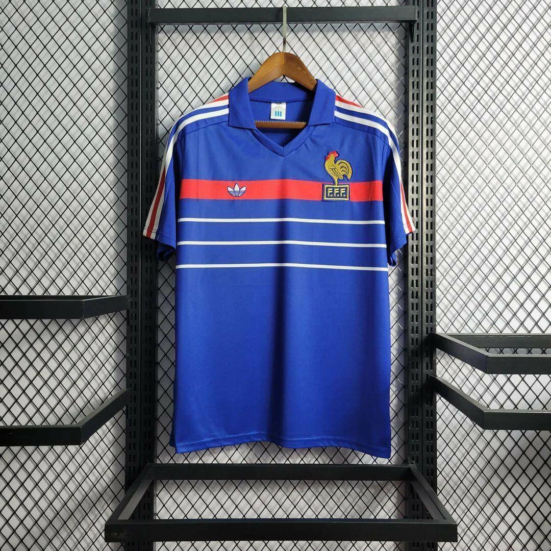 Maillot rétro bleu FFF adidas
