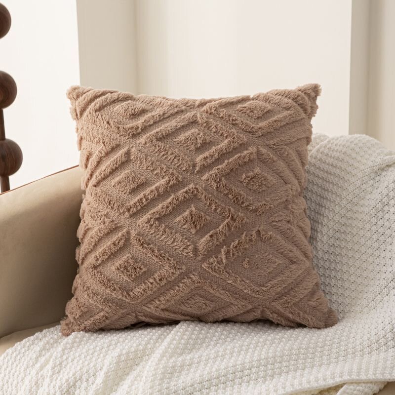Coussin décoratif texturé