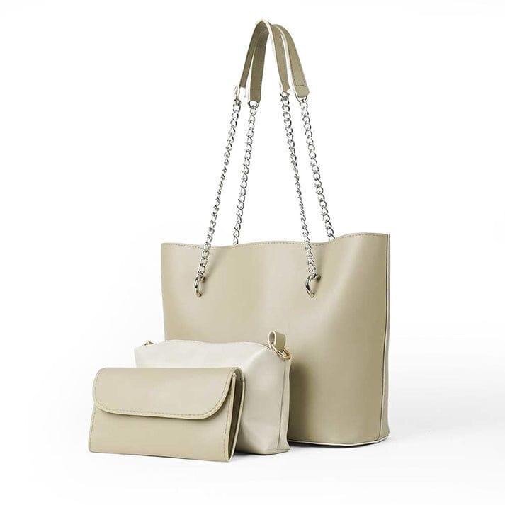 WOMEN PU LEATHER BAG 3 pcs