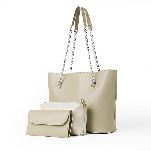 WOMEN PU LEATHER BAG 3 pcs