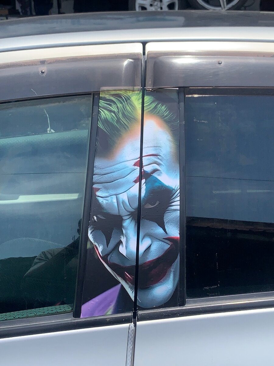Door piler sticker