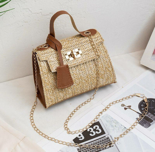 Sac à main en paille