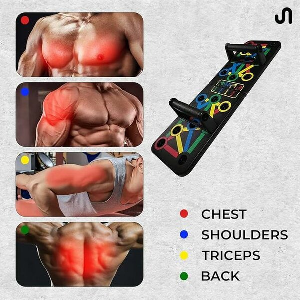 Planche de push-up multicolore