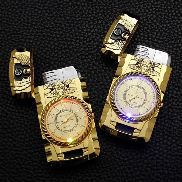 Briquet avec montre intégrée