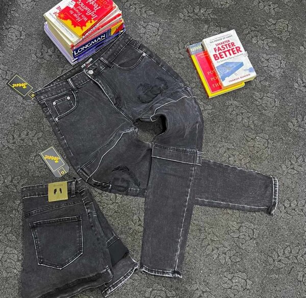 Black ash jeans
