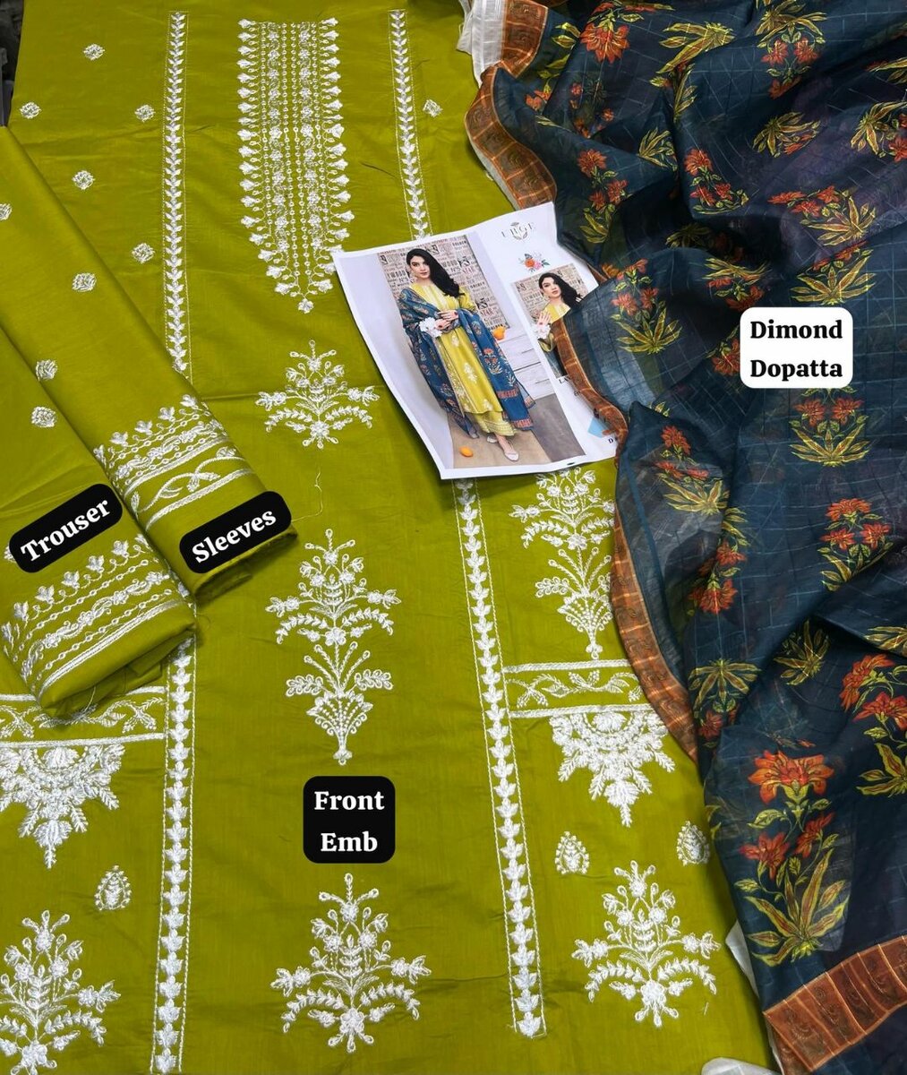 Printed lawn suit