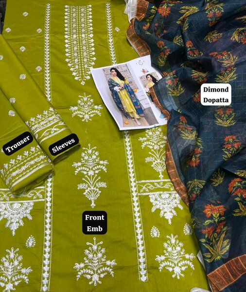 Printed lawn suit