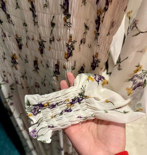 White printed dress
