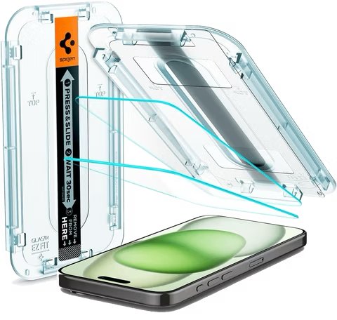 Spigen iPhone 15 Pro Max Screen Protector EZ FIT Pack