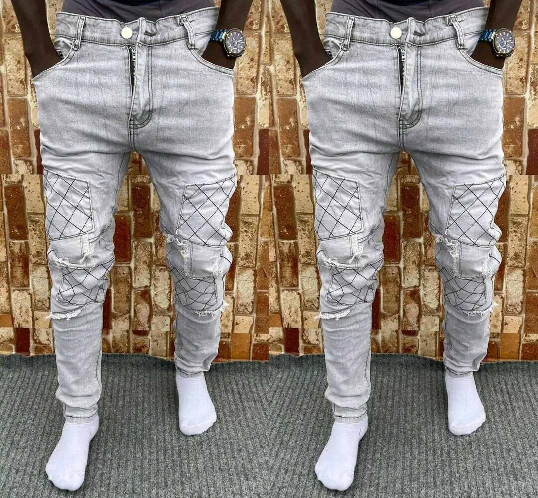 Jeans grises pour hommes stylés