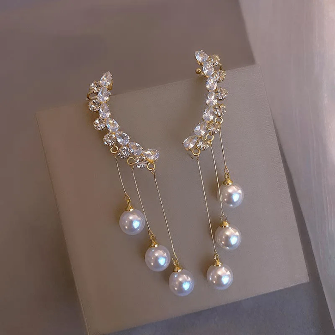 Boucles d'oreilles perles élégantes