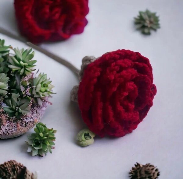 Crochet Rose flower