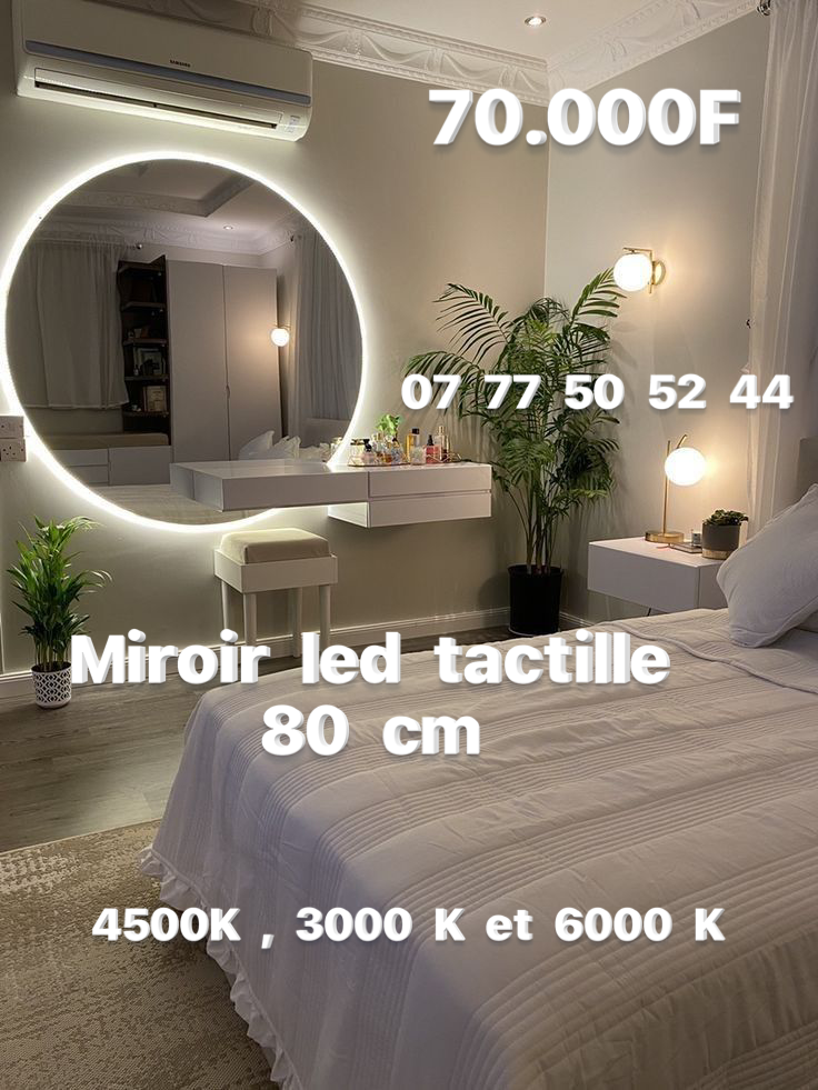Miroir led circulaire 80 cm