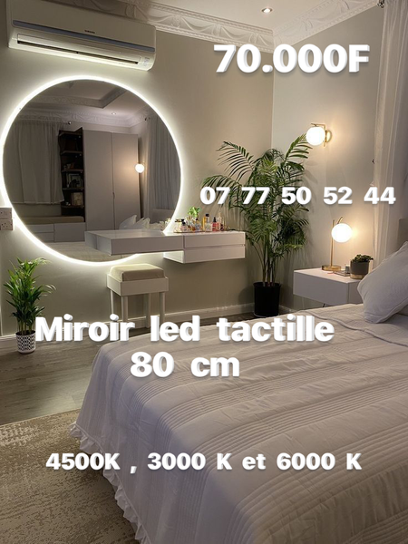 Miroir led circulaire 80 cm