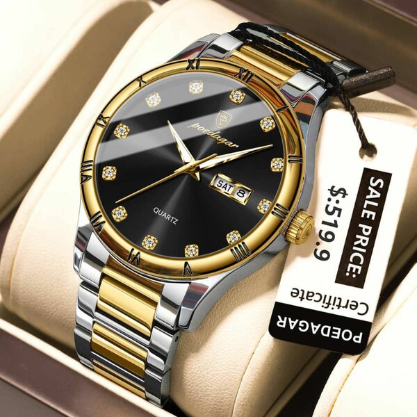 Montre Luxe Quartz Homme