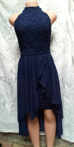 Robe de soirée bleu élégante