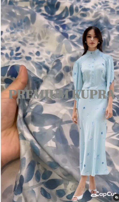 Красивая лёгкая и дышащая ткань Купра для пошива одежды