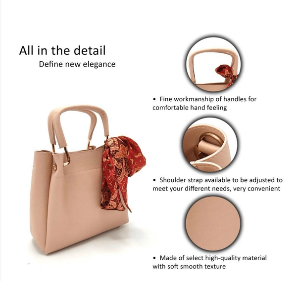 Ladies handbag pinkish shade(2 PCs)