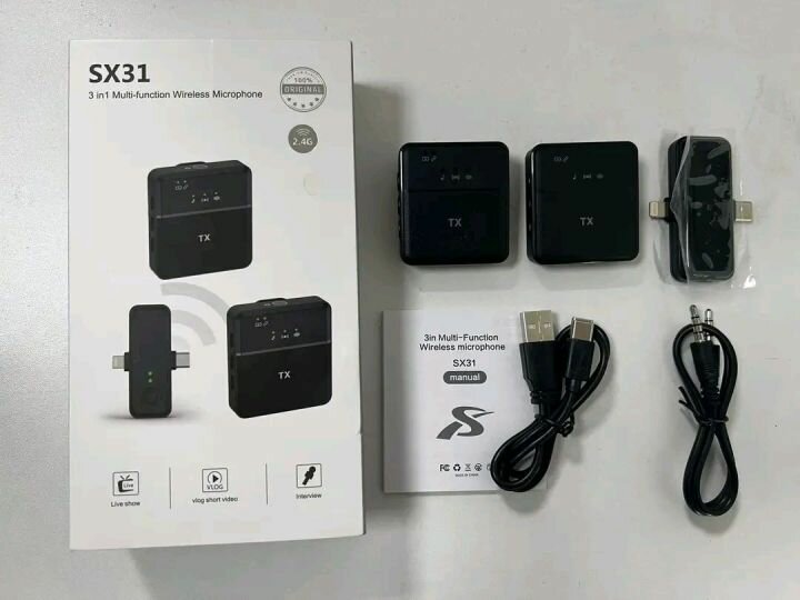 Microphone sans fil 3 en 1 SX3
