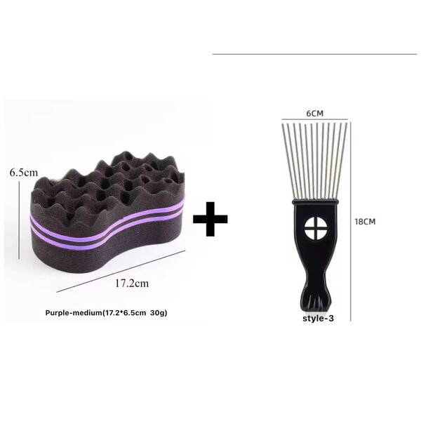 CHIFFONS TWIST+  PEIGNE AFRO