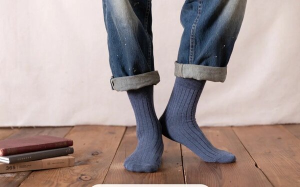 Chaussettes en coton colorées