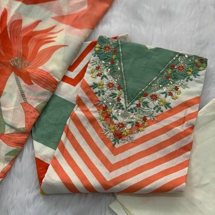Cotton 3 Pice Suit