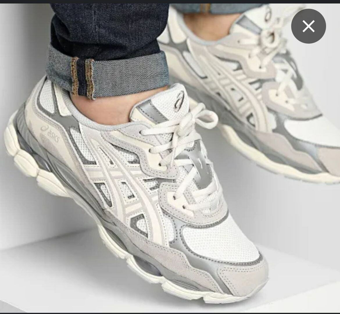 Baskets blanches confort homme