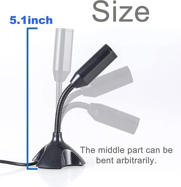 Mini USB Microphone for Desktop Computer and Laptop,Portable