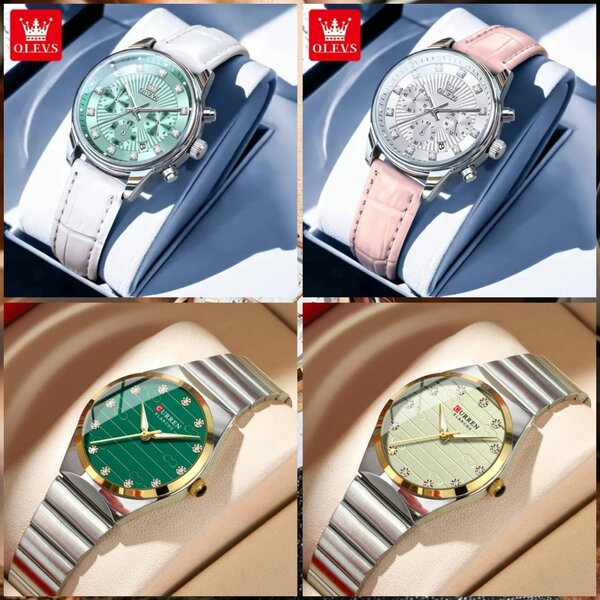 Montres élégantes en acier inoxydable