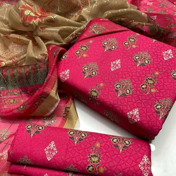 Printed lawn suit