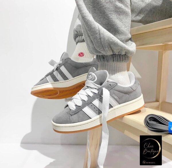 Baskets grises pour hommes